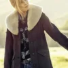 Kelly Reilly Yellowstone Beth Dutton Shearling Wool Coat-Yellowstone-Tv-Jackets-Front-2
