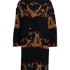 Yellowstone-S05-Beth-Dutton-Black-Printed-Coat-Yellowstone-Tv-Jackets-Front