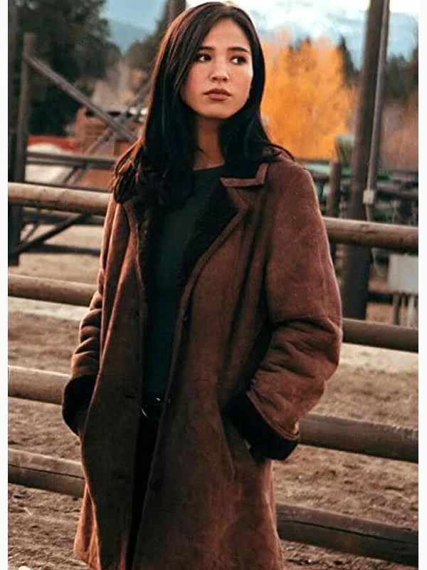 Monica Dutton Suede Leather Coat