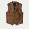 Mens-Brown-Western-Leather-Vest-Front-Yellowstone-Tv-Jackets
